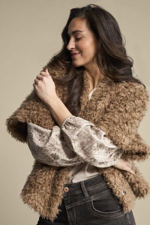 Freddie fake fur Cafe Noir